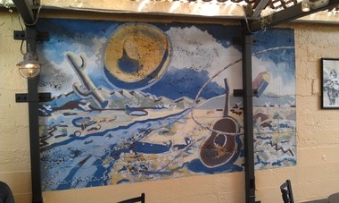 Gus Van Sanr Mural at former Mocheezemo Mouse location